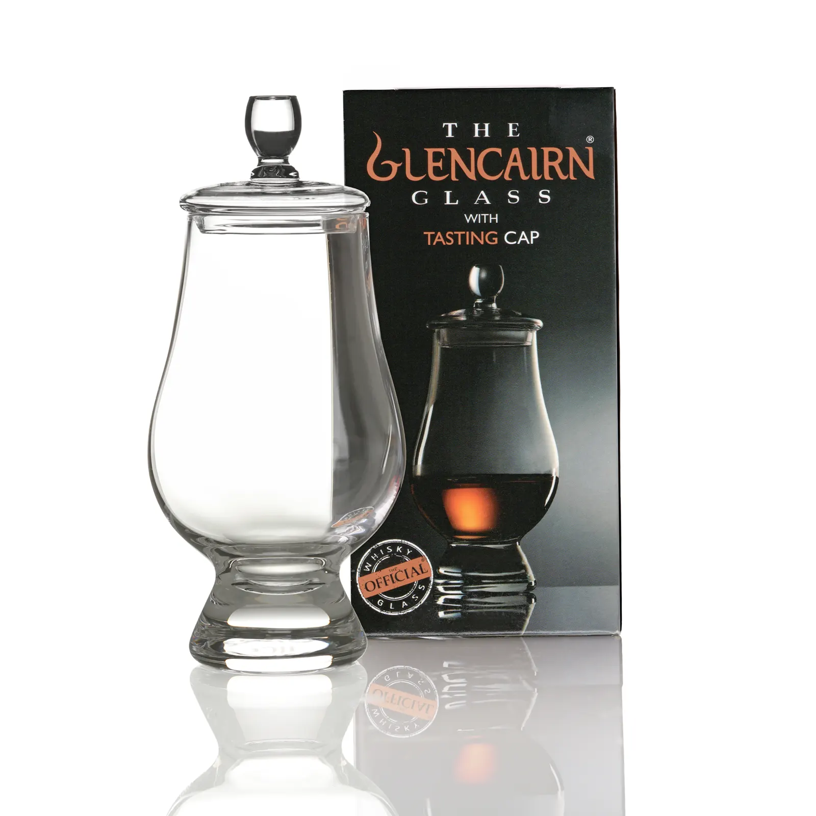 Glencairn Whisky Tasting Glas mit Deckel  /  Cap -  Das offizielle Whisky-Tasting-Glas aus Schottland