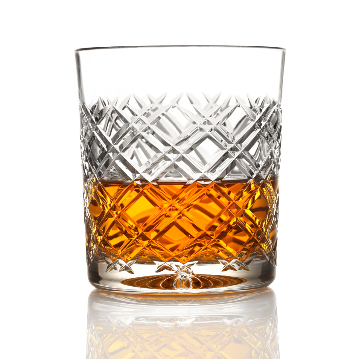 Tartan - 2 x Whisky Tumbler - Handgefertigt aus Kristallglas