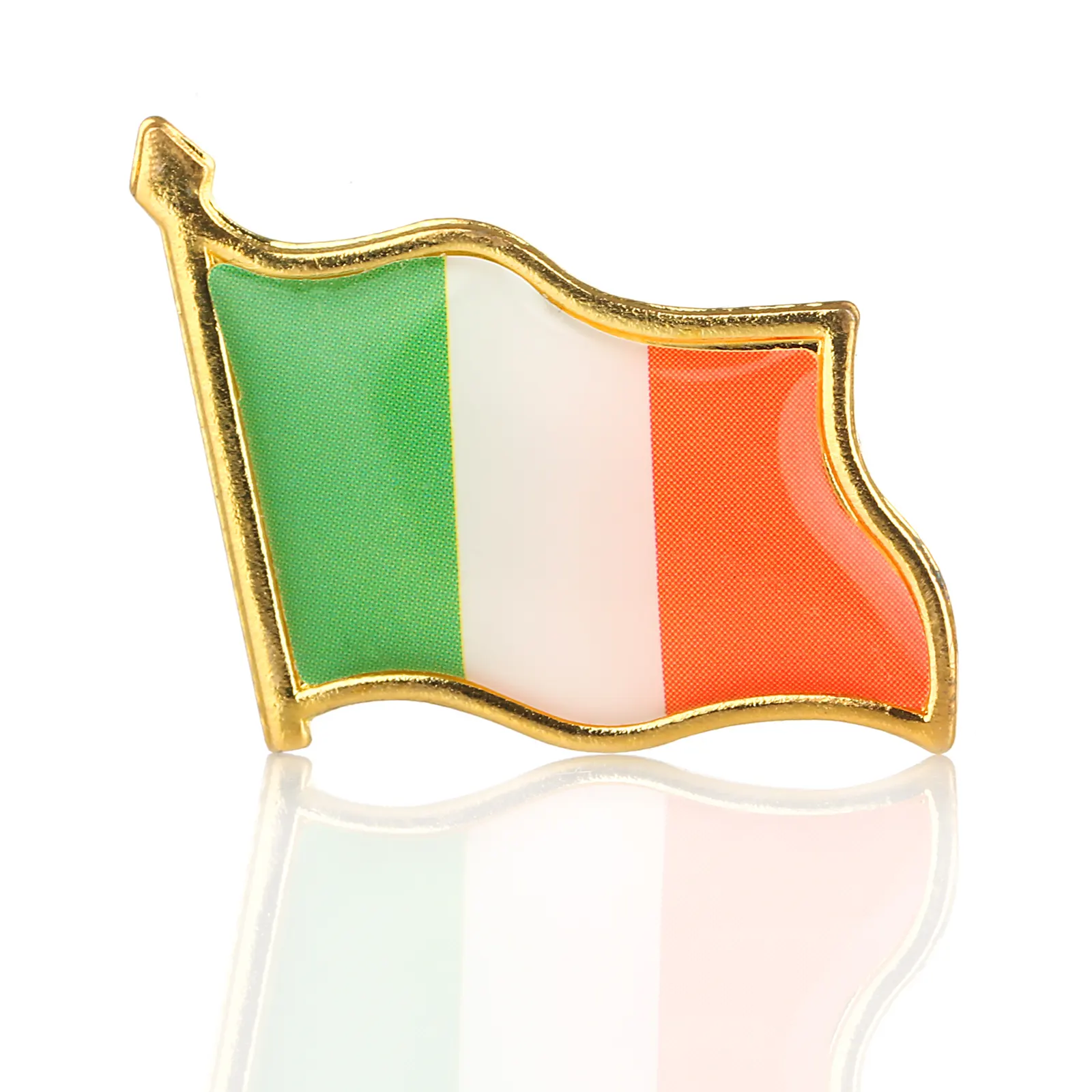 Irische Flagge Pin Badge - The Tricolour als Anstecknadel Irische Flagge Pin Badge - The Tricolour als Anstecknadel