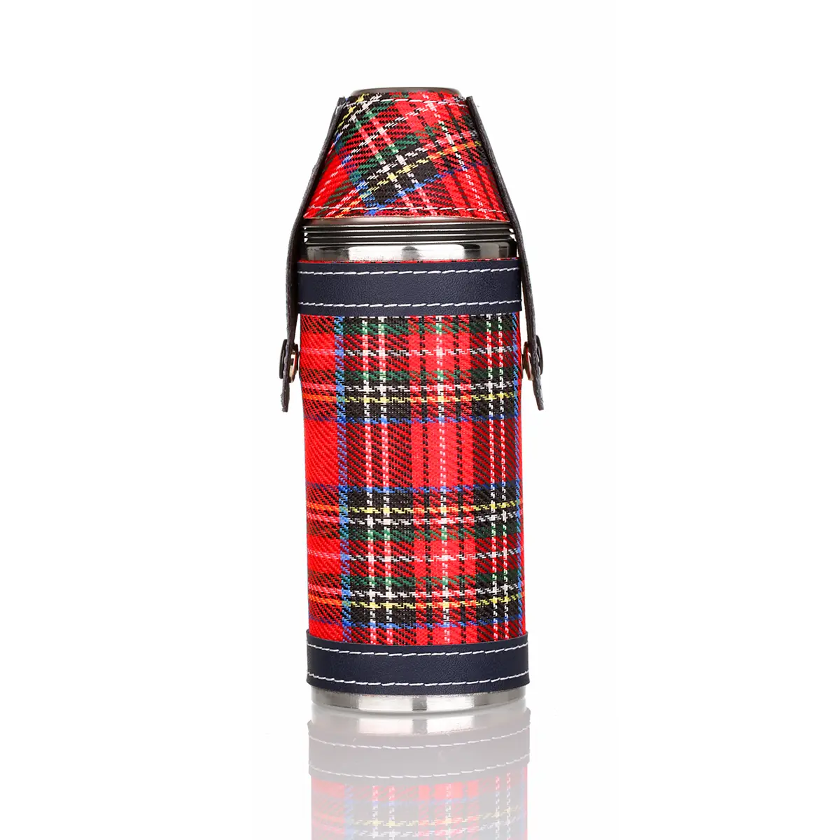 Royal Stewart Tartan Hunting Flask / Campingflasche aus Schottland