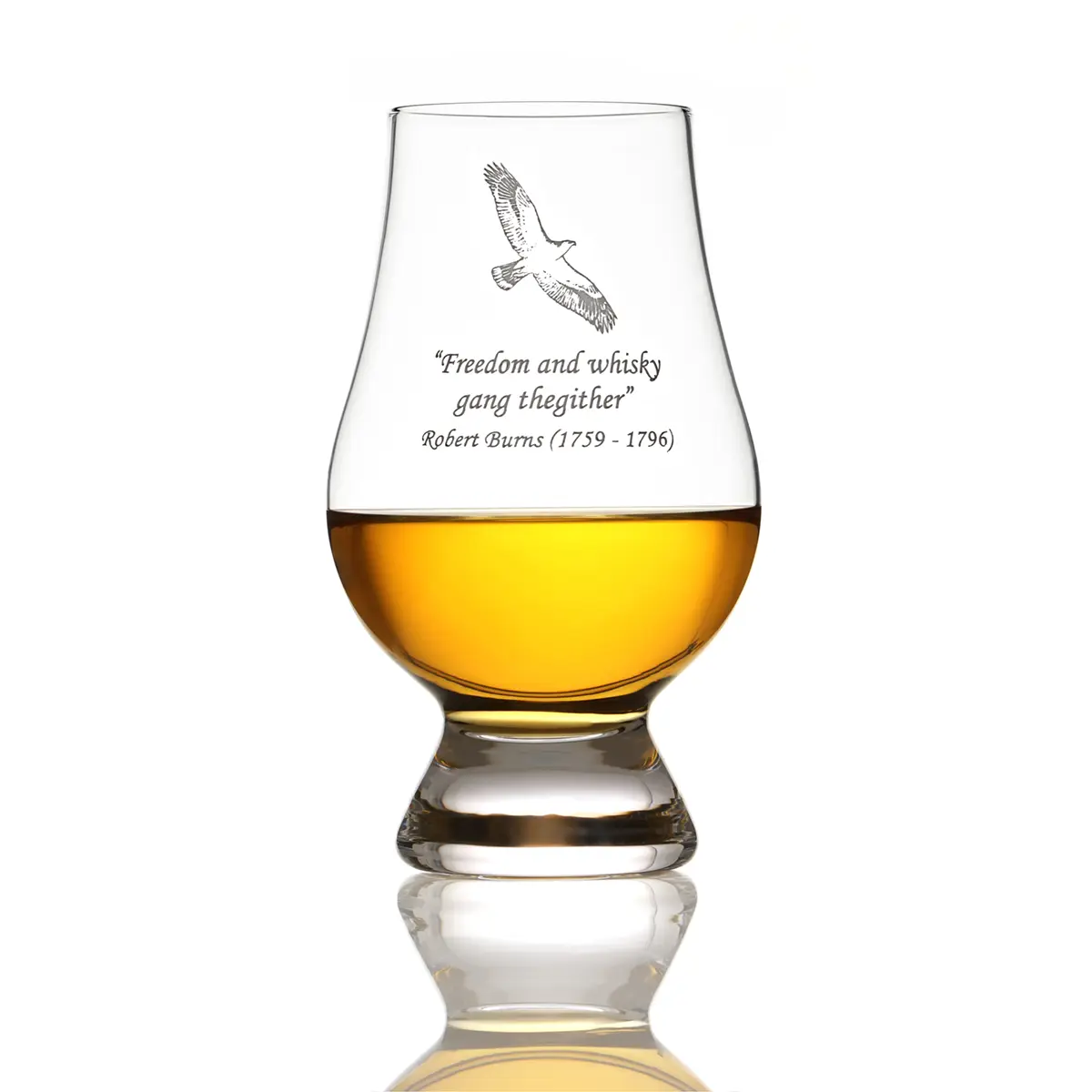 Glencairn Whisky Tasting Glas mit Gravur - 'Whisky Gang" von Robert Burns
