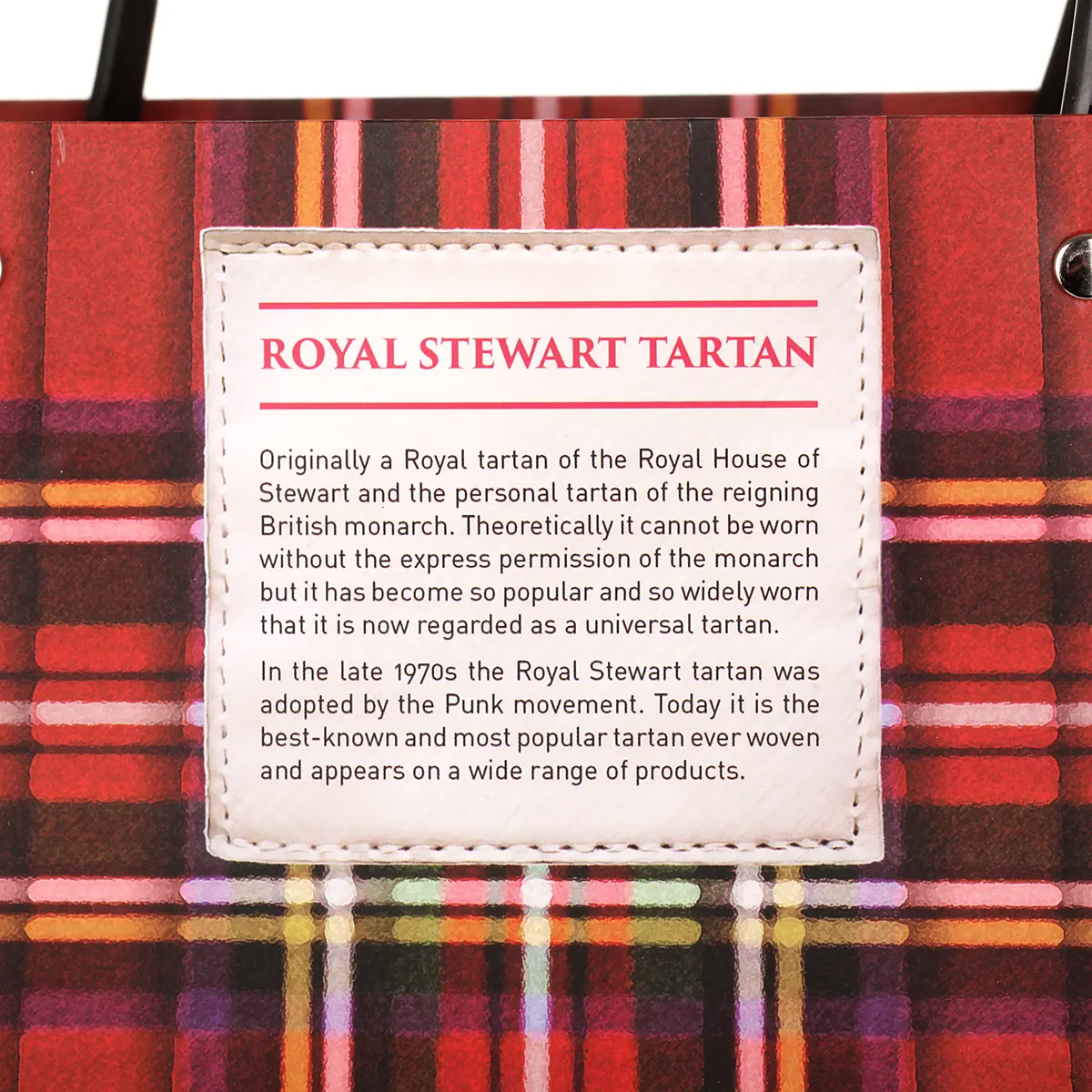 Royal Stewart Tartan Shopping Bag - schottischer Karomuster Einkauftasche aus Papier