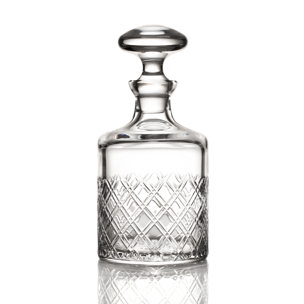 Tartan Whisky Decanter - handgefertigte Whisky Karaffe aus Kristallglas