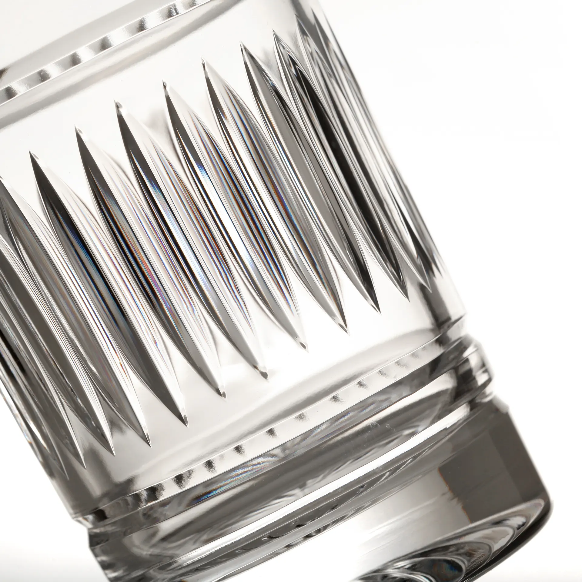 Art Deco - 2 x Highball Longdrink Glas - Handgefertigt aus Kristallglas