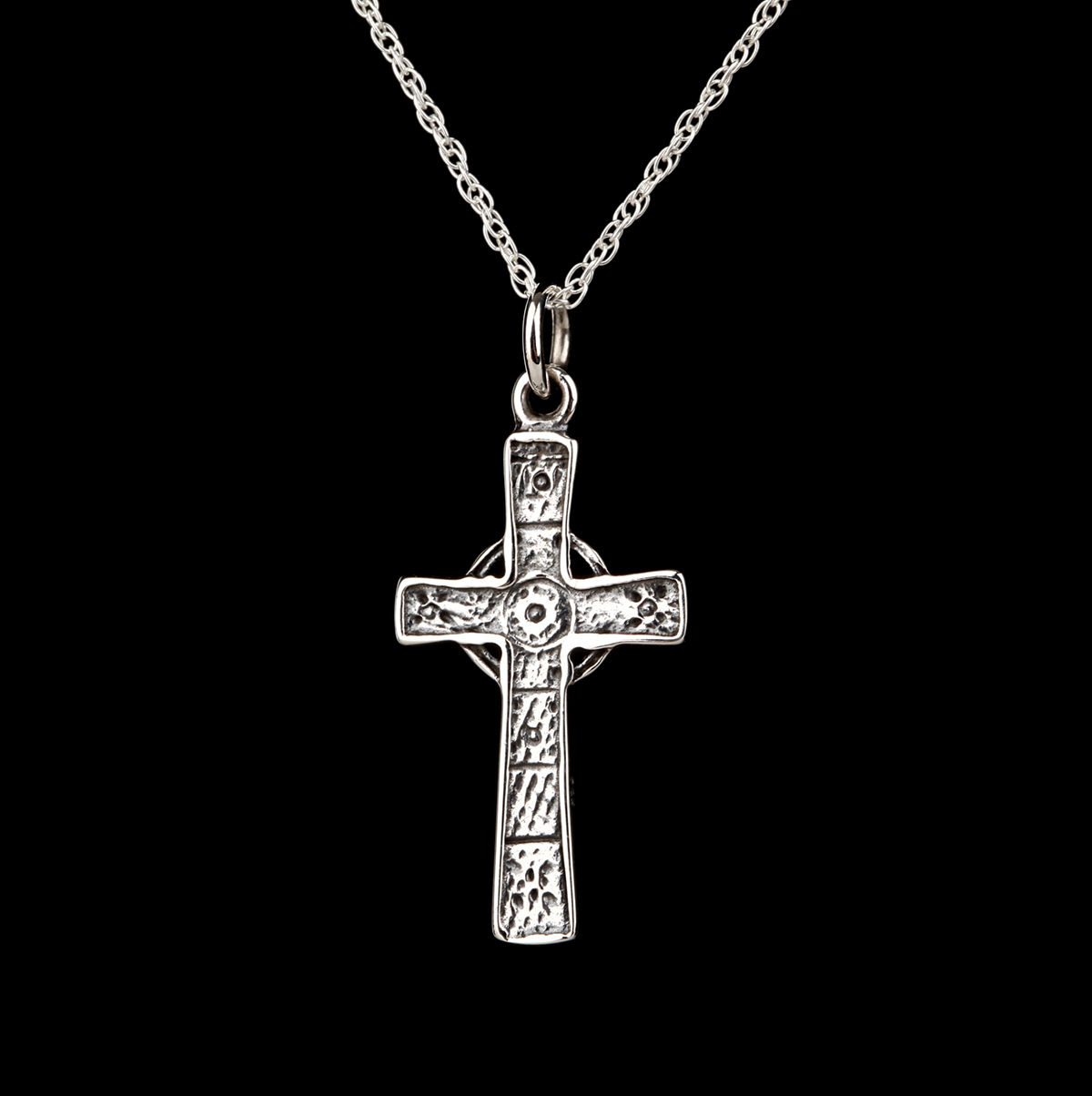 kette-anhaenger-keltisches-kreuz-silber-schottland-005 Keltisches Kreuz - Anhänger aus Sterling Silber - Handgefertigt in Schottland