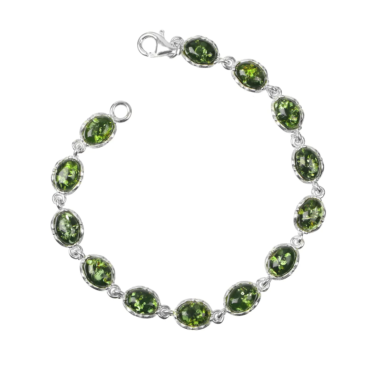 armband-bernstein-amber-gruen-sterling-silber-irland-007 Green Amber Drop - Irisches Armband aus grünem Bernstein & Sterling Silber