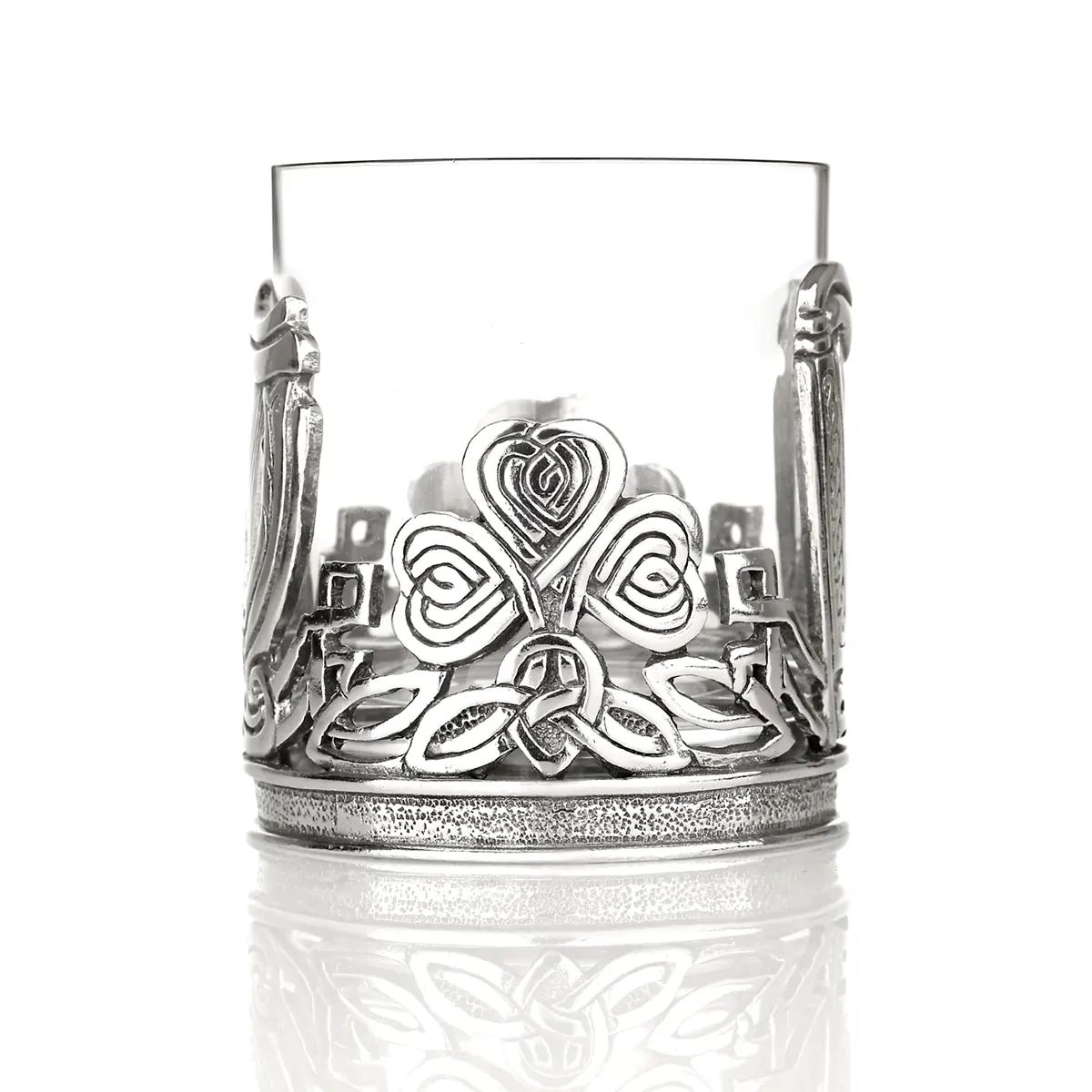 whisky-glas-keltisch-Irland-Whiskey-Whisky-Silber-002 The Irish Whiskey Tumbler - Irisches Whiskeyglas handgefertigt aus Glas und Zinn