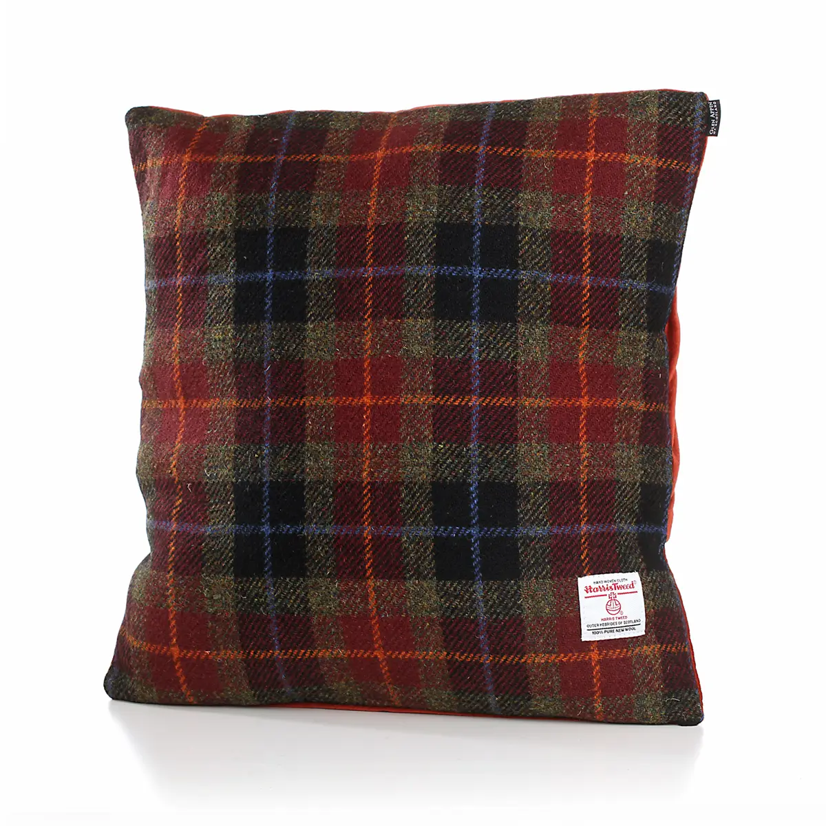 kissen-cushion-45x45-harris-tweed-schottland-tartan-karo-rust-check-001 Harris Tweed Kissen aus Schottland in Rust Check Tartan - 45 x 45 cm