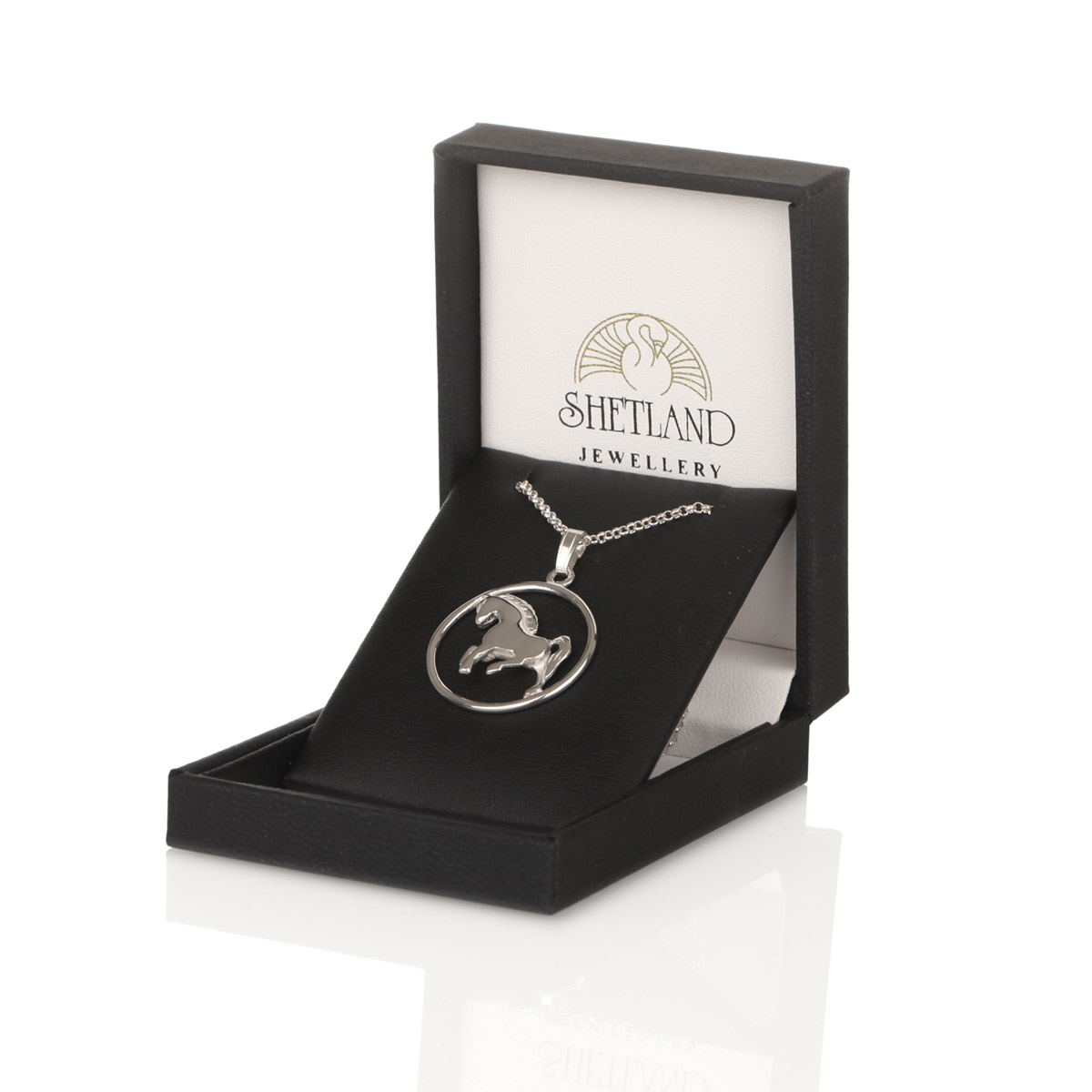 kette-anhaenger-shetland-pony-silber-001 Shetlandpony - Kette & Anhänger handgefertigt auf den Shetland Inseln