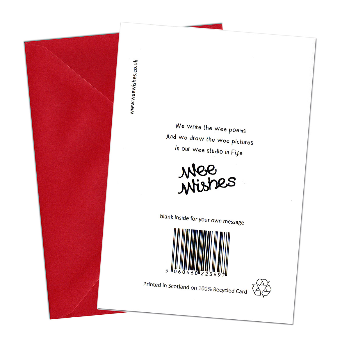 Christmas Stag - Wee Wishes Weihnachtskarte aus Schottland