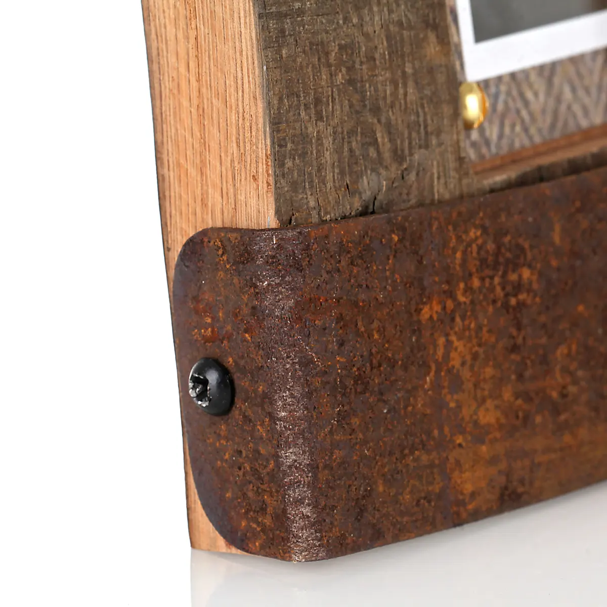 Whiskyfass-Fotorahmen 10x15 cm - Handgefertigt aus recyceltem Fassholz (Eiche) & Harris Tweed Whiskyfass-Fotorahmen 10x15 cm - Handgefertigt aus recyceltem Fassholz (Eiche) & Harris Tweed