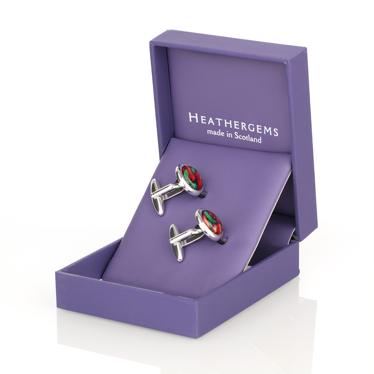 heathergem-manschettenknoepfe-highland-schmuck-003hL3BHuA1I7e0i Runde Heathergem  Manschettenknöpfe - Handgefertigt in Schottland