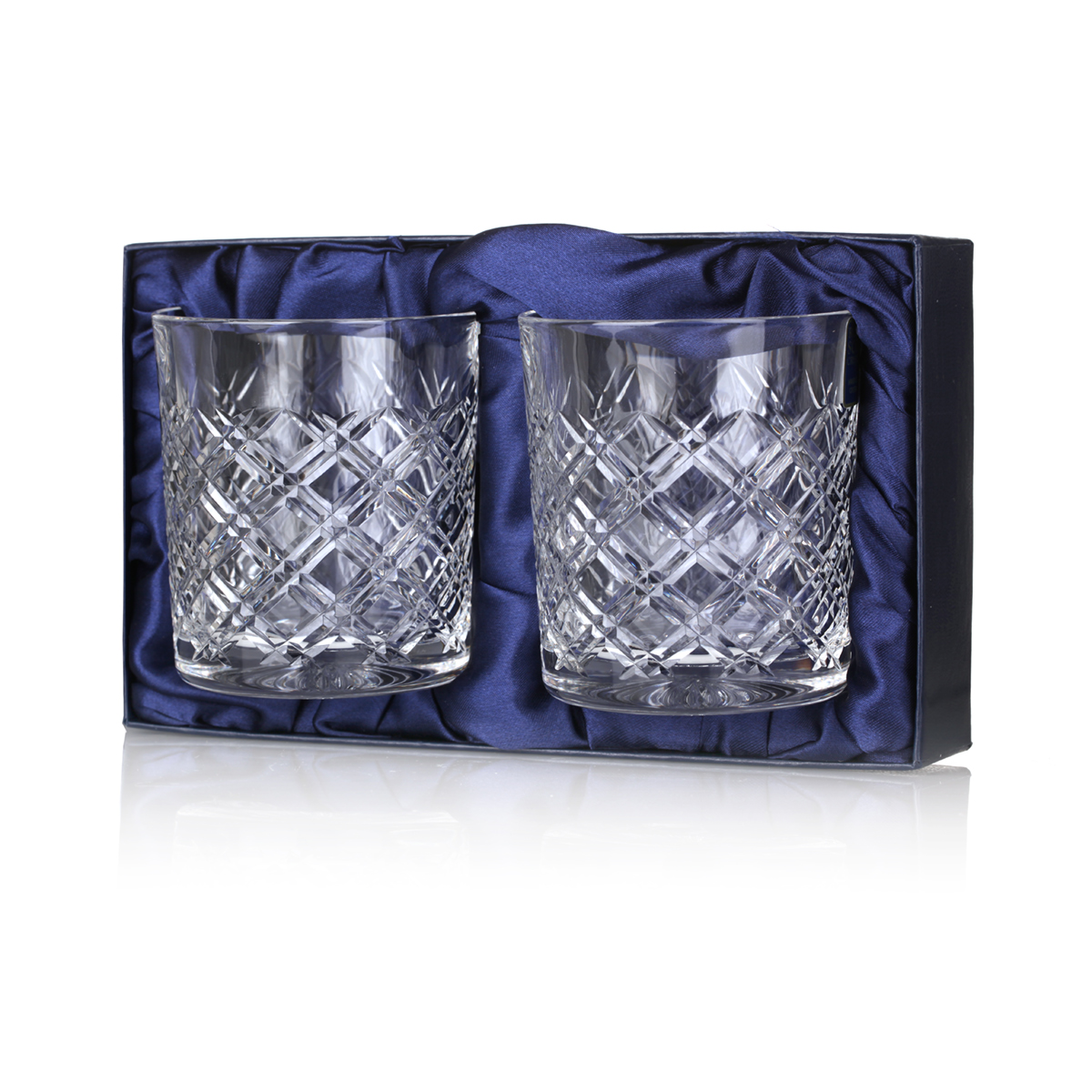 whisky-glas-tumbler-kristall-schotlland-tartan-005 Tartan - 2 x Whisky Tumbler - Handgefertigt aus Kristallglas