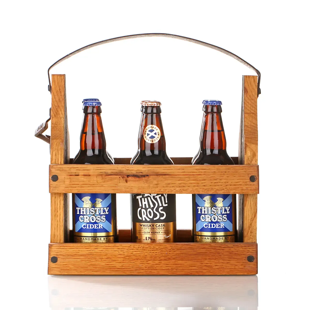 bier-flaschen-traeger-whisky-fass-recycled-schottland-004UqRr634Jmnvsm Flaschenträger aus recycelten schottischen Whiskyfass - für 6 Bierflaschen