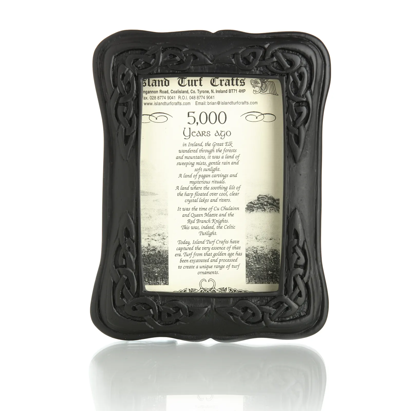 Celtic Irish Turf - Keltischer Bilderrahmen - 4x6 Inch (ca. 10x15 cm) - Handgefertigt in Irland Celtic Irish Turf - Keltischer Bilderrahmen - 4x6 Inch (ca. 10x15 cm) - Handgefertigt in Irland