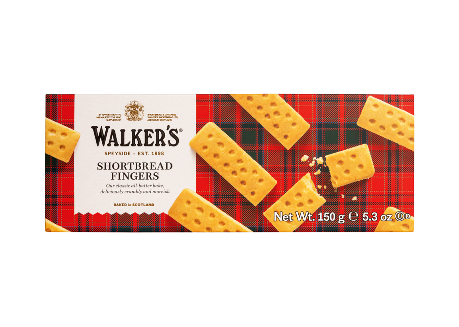 Walkers Shortbread Fingers 150 g - klassisches Buttergebäck aus Schottland