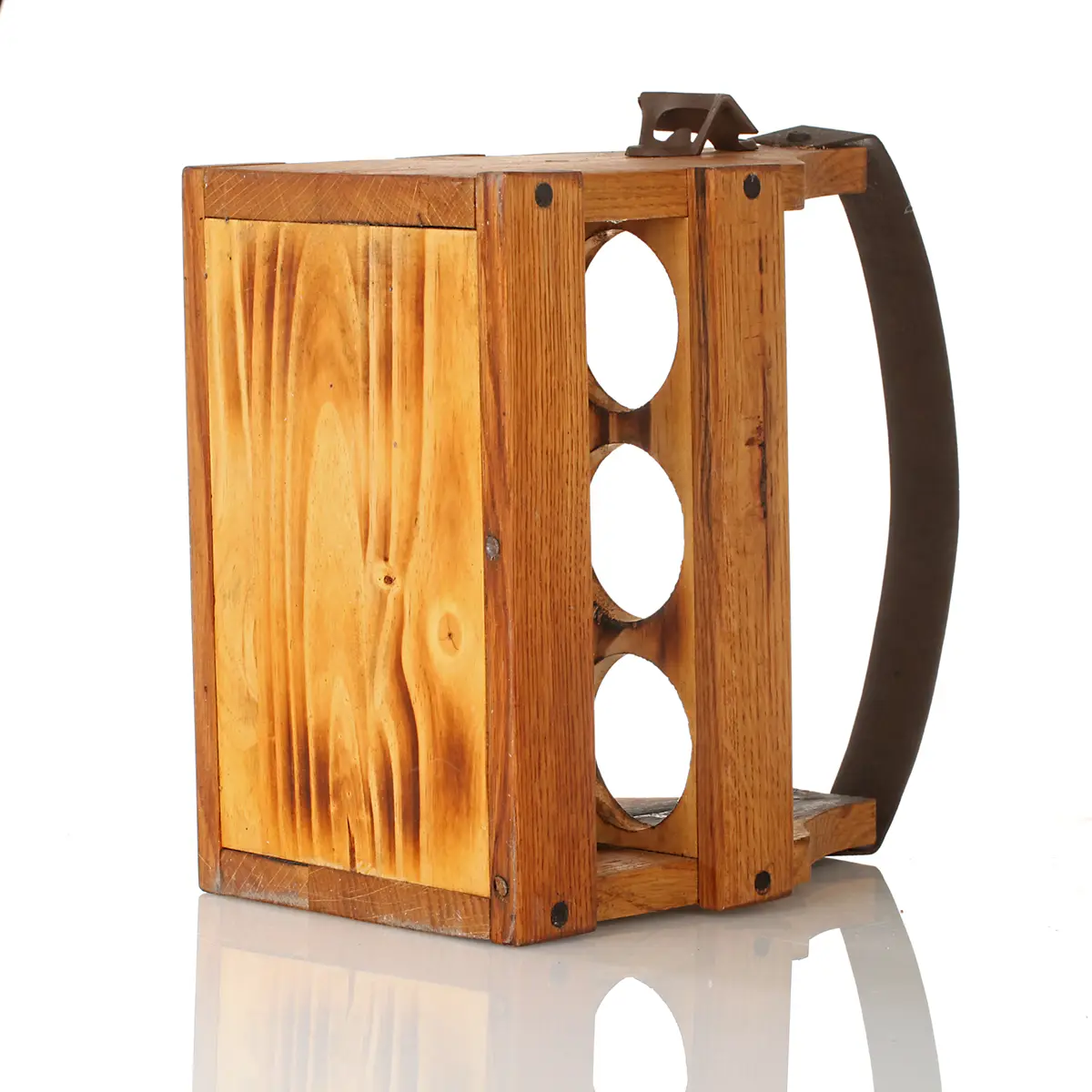 bier-flaschen-traeger-whisky-fass-recycled-schottland-011 Flaschenträger aus recycelten schottischen Whiskyfass - für 6 Bierflaschen