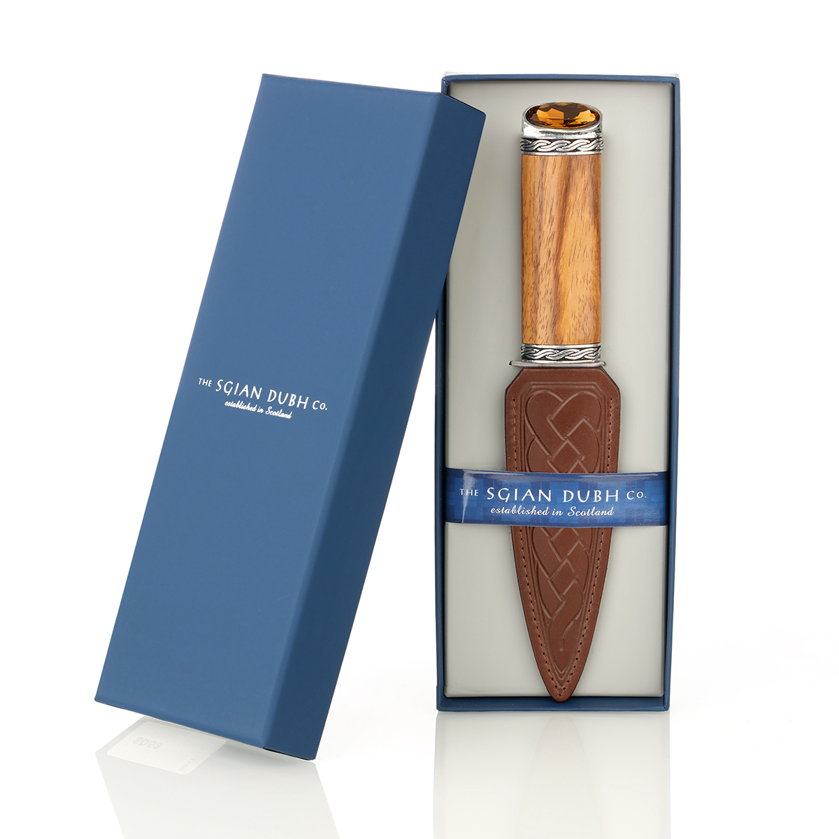 sgian-dubh-keltisch-schottland-019a Rosewood Amber Sgian Dubh aus Schottland - Keltische Muster Rosenholz & Kristall