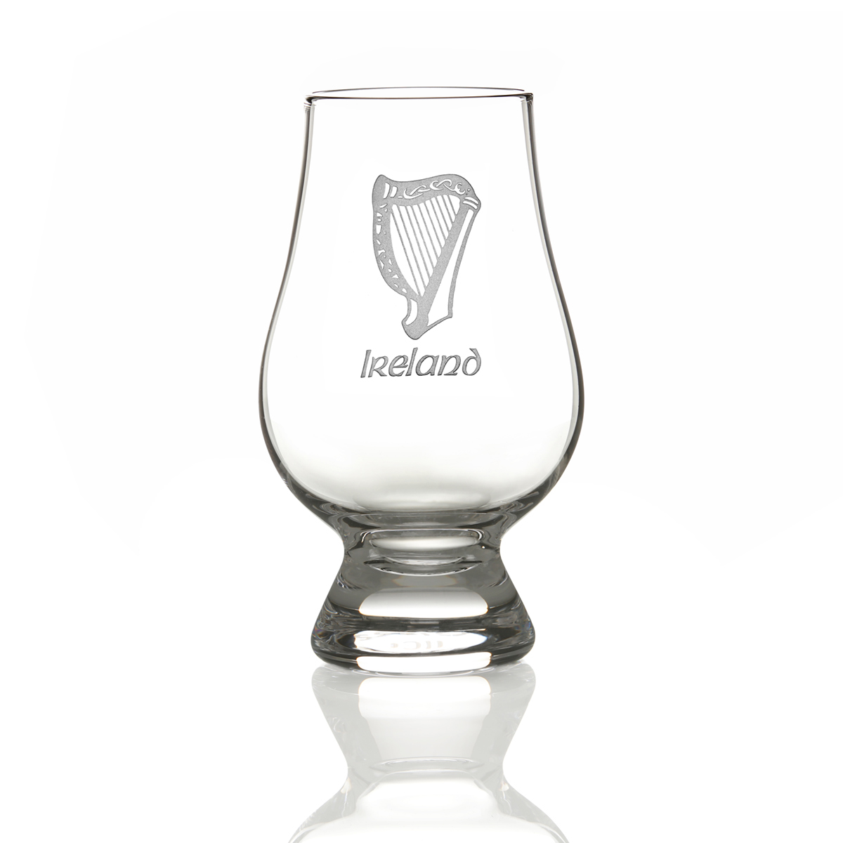 Glencairn Whisky Tasting Glas mit Gravur  'Irish Harp - irische Harfe'