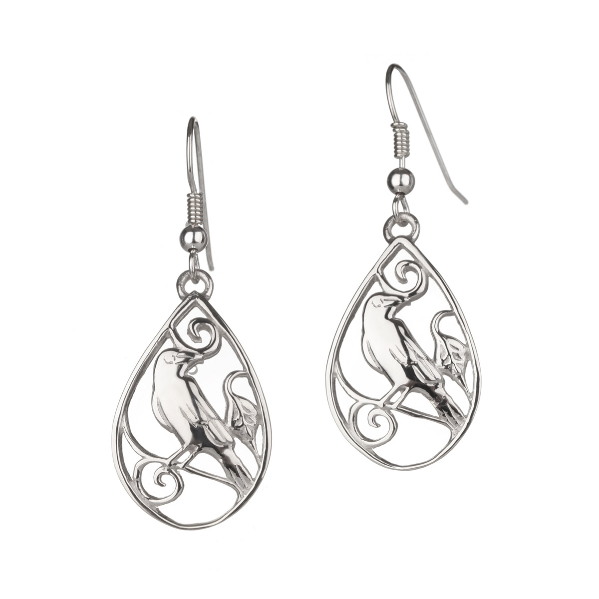 ohrringe-wikinger-freija-rabe-silber-shetland-005 Freyja Raven Drop Ohrringe - Handgefertigt auf den Shetland Inseln