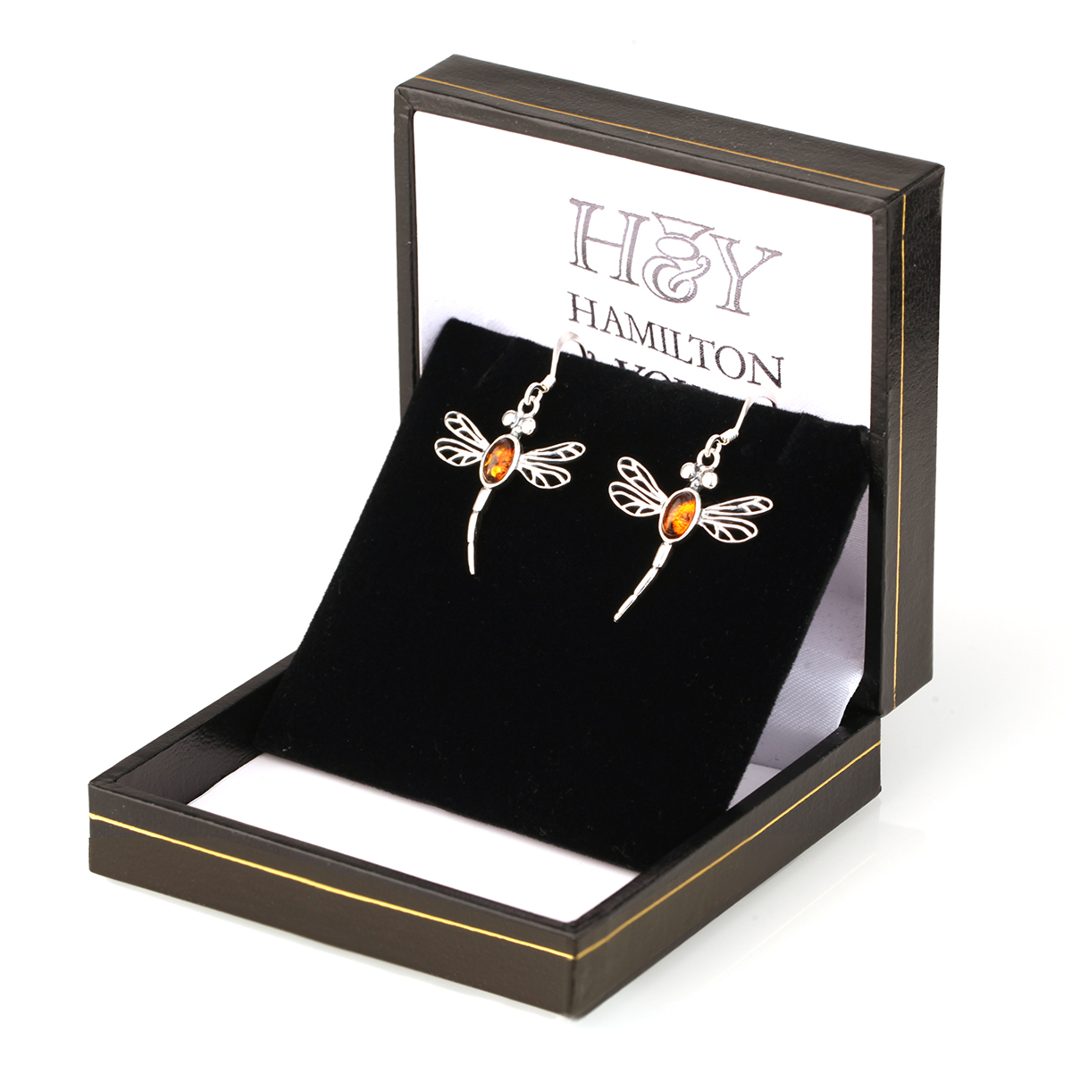 ohrhaenger-ohrringe-silber-bernstein-outlander-libelle-001 Dragonfly in Amber Ohrhänger - Outlander Libellen aus Silber & Bernstein
