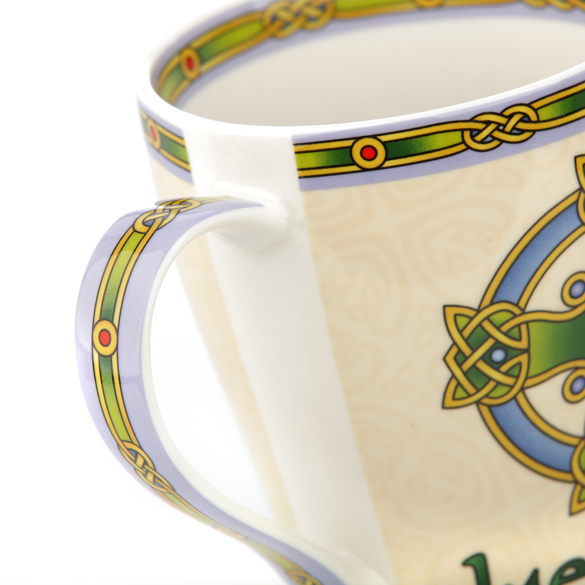 Kaffeebecher-Mug-irland-cross-keltisches-kreuz-029 Irish Cross Mug - Kaffeebecher mit keltischem Kreuz & Irland Schriftzug