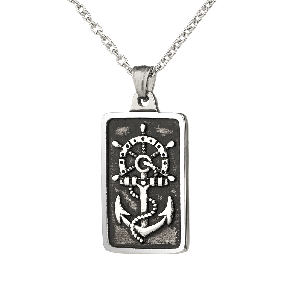 kompass-anker-outlander-kette-002 Voyager - Anker & Kompass - Schottische Outlander Kette aus Edelstahl