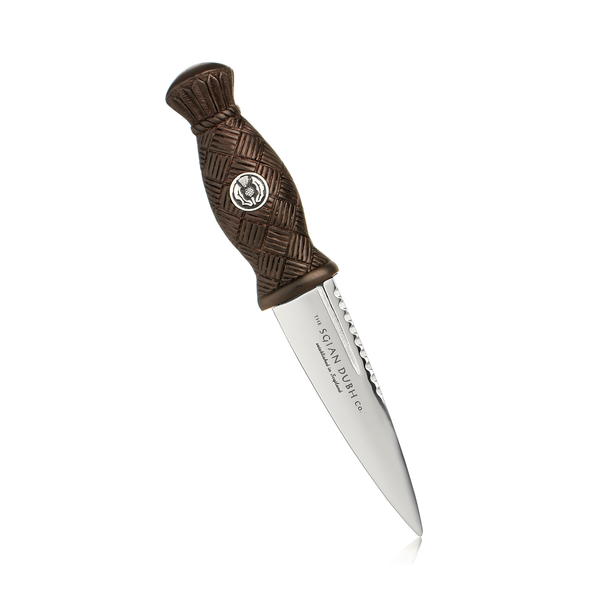 sgian-dubh-distel-schottland-2 Thistle Daywear Sgian Dubh - Schottische Distel - Edelstahl mit Lederscheide