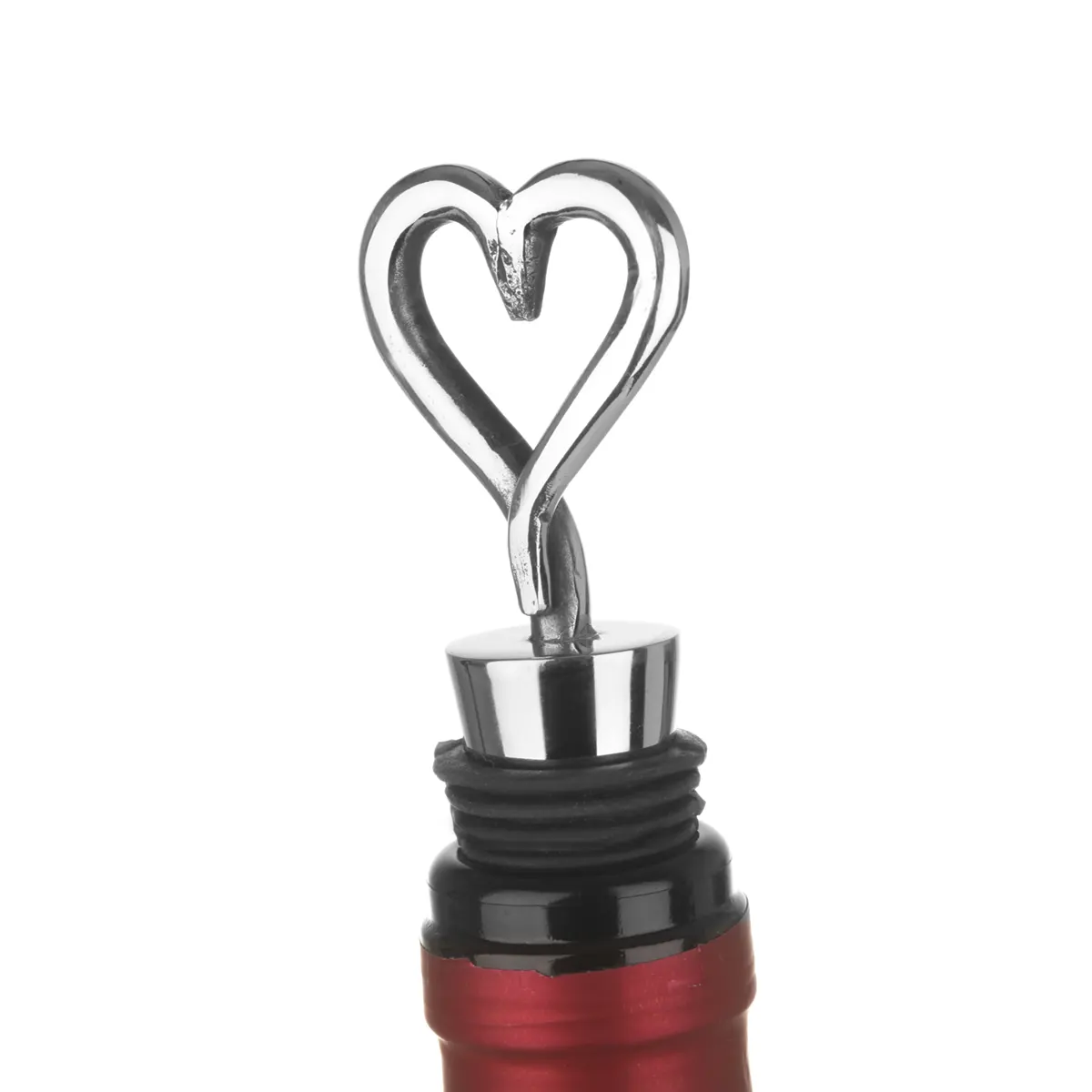 Love Heart Bottle Stopper - Edelstahl Flaschenverschluss aus Schottland