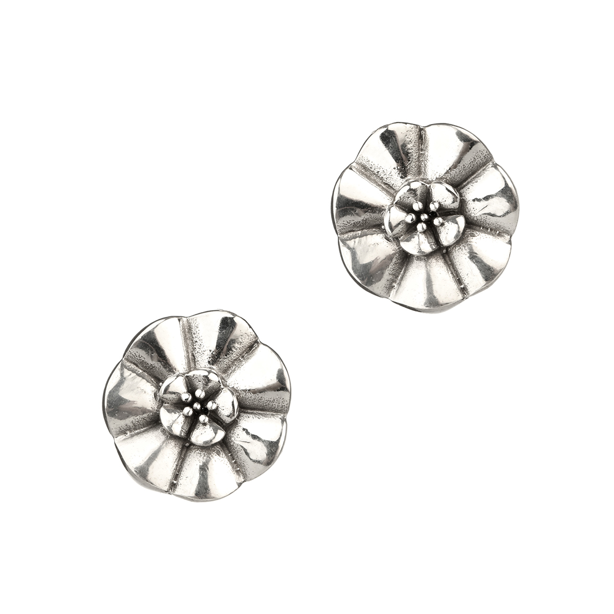 weisse-rose-white-scotland-schottland-ohrstecker-001 White Rose of Scotland - Jakobiten Ohrstecker aus Schottland - Sterling Silber