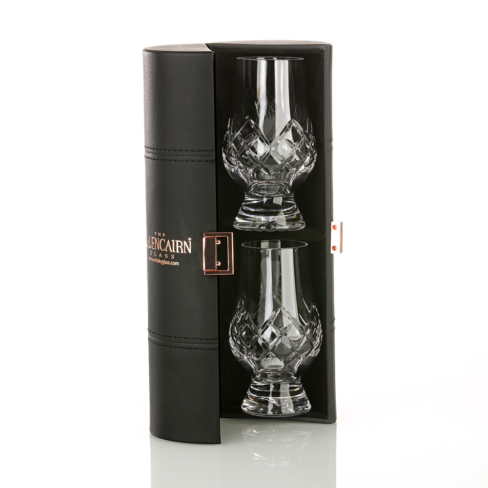 glencairn-crystal-glass-glas-travel-set-001 Glencairn Crystal Travel Set - 2 Kristall Whisky Tasting Gläser im Travelcase