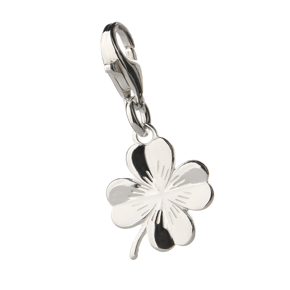 kleeblatt-charm-bettelarmband-sterling-silber-001 Lucky Shamrock Charm aus Sterling Silber