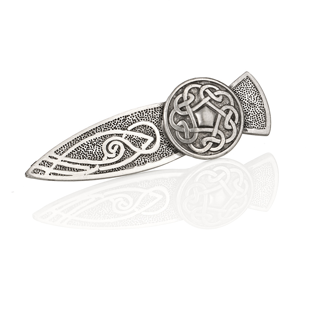 Celtic Stone Kilt Pin - Handgefertigter Kilt Pin aus England - keltische Muster