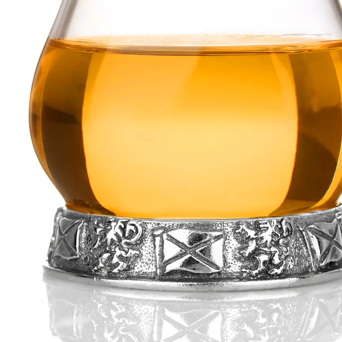 Scottish Lion & Saltire Whisky Tasting Glas - Handgefertigtes Whiskyglas aus England