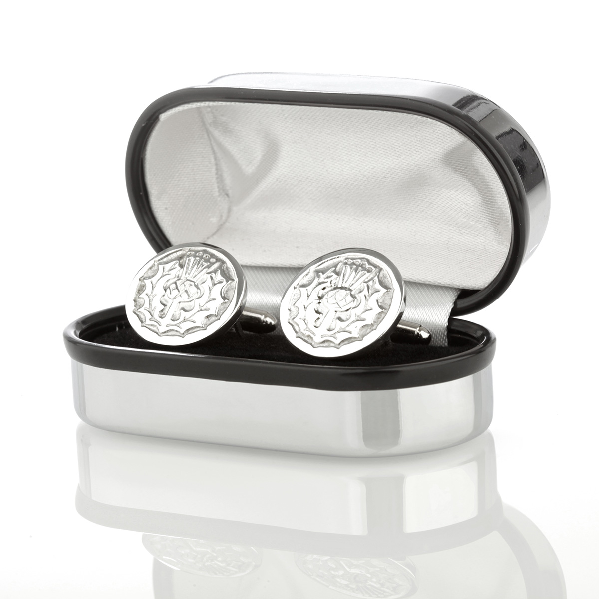 keltisch-schottisch-manschettenknopf-cufflink-004 Schottische Distel - Handgefertigte Manschettenknöpfe aus Schottland