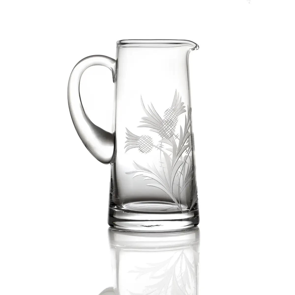 karaffe-wasser-whisky-kristall-glas-schottland-distel-thistle-001llMe6nxuk3tnd Flower Of Scotland Water Jug - Whisky Wasserkrug / Karaffe aus Kristallglas