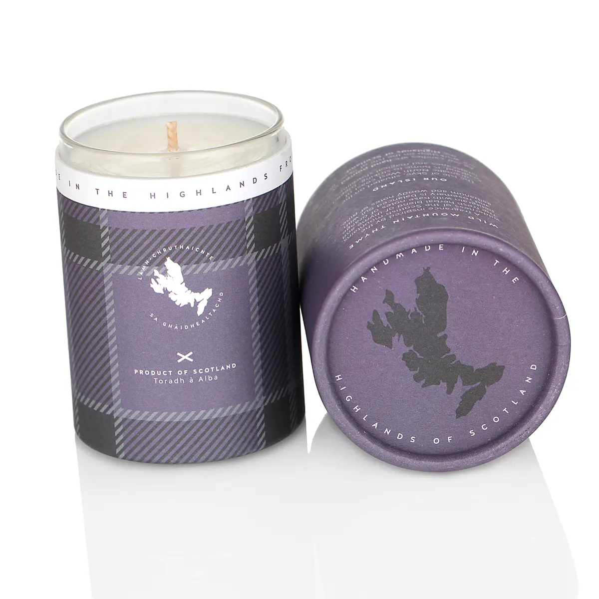 Isle of Skye Candles Duftkerze XL - Wild Mountain Thyme - Erfrischender Highland Duft aus Schottland