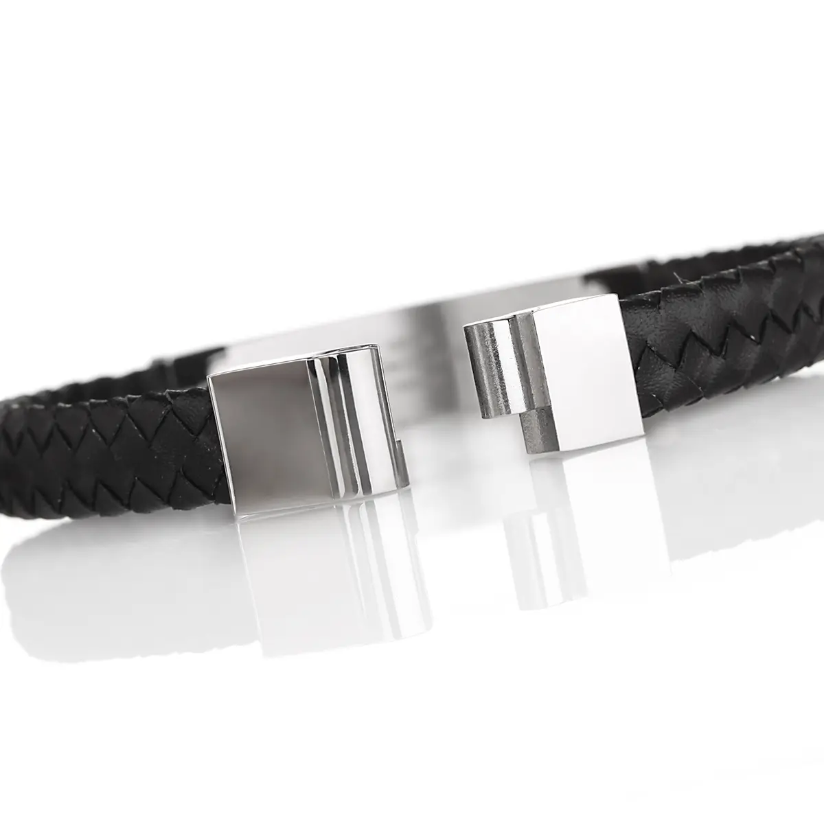 Armband-Leder-Edelstahl-keltisch-irischer-schmuck-004 Celtic Knots - Keltisches Leder & Edelstahl Armband aus Irland