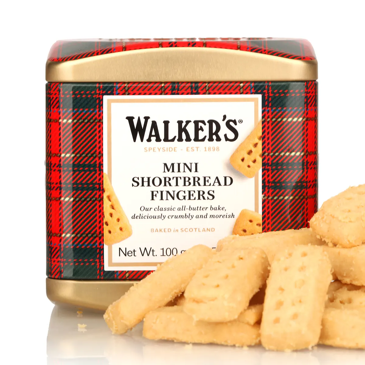 Walker’s Shortbread Fingers Tartan Tin – Schottisches Gebäck in Metalldose