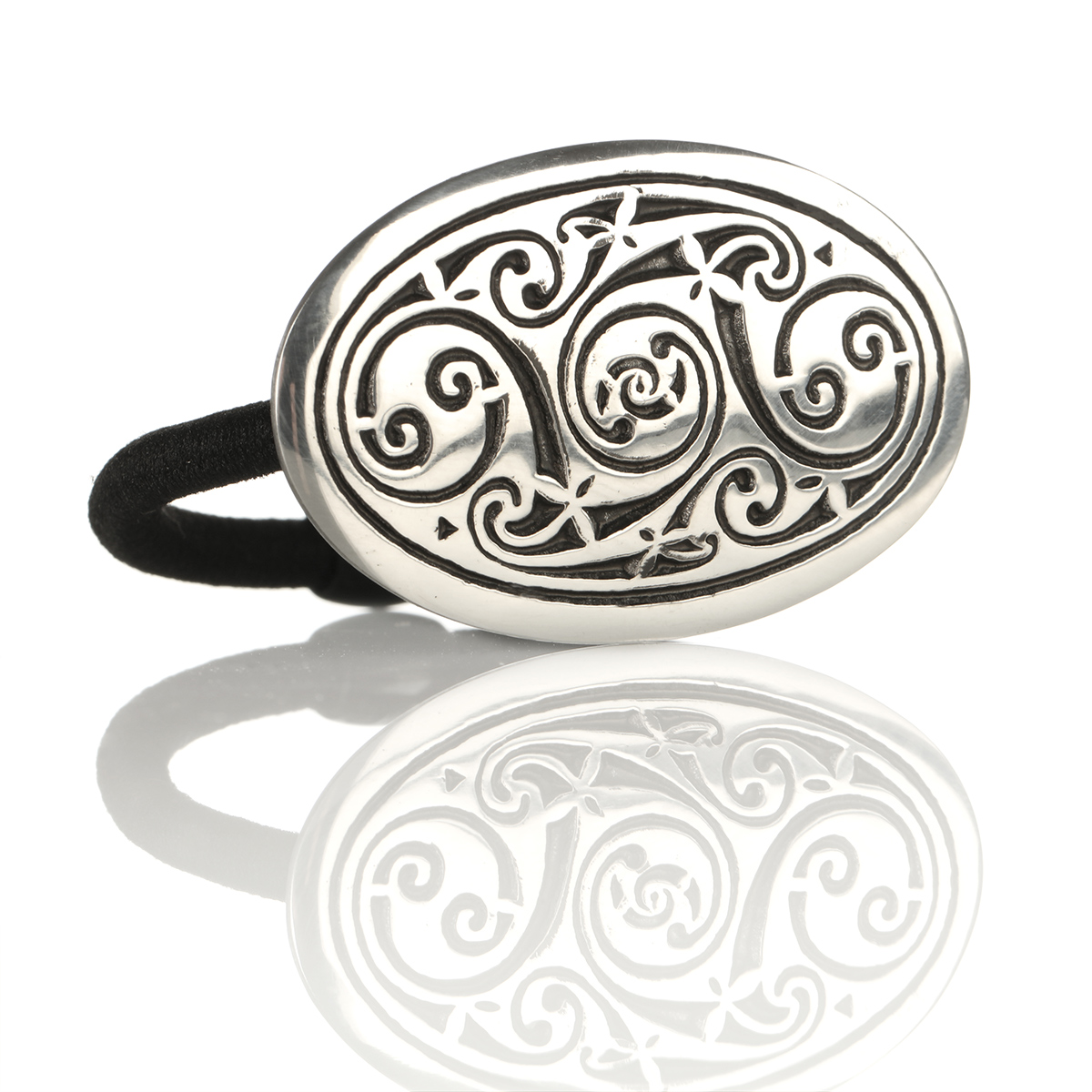 haargummi-haarband-keltisch-schottland-001 Celtic Spirals - Haargummi aus England - keltische Muster & Spiralen