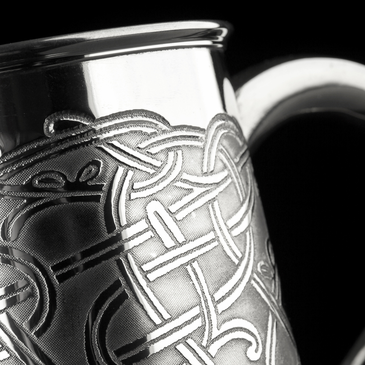 bierkrug-zinnkrug-pint-england-sheffield-keltisch-021 Celtic Pattern - Keltischer 1 Pint Bierkrug / Zinnkrug aus England