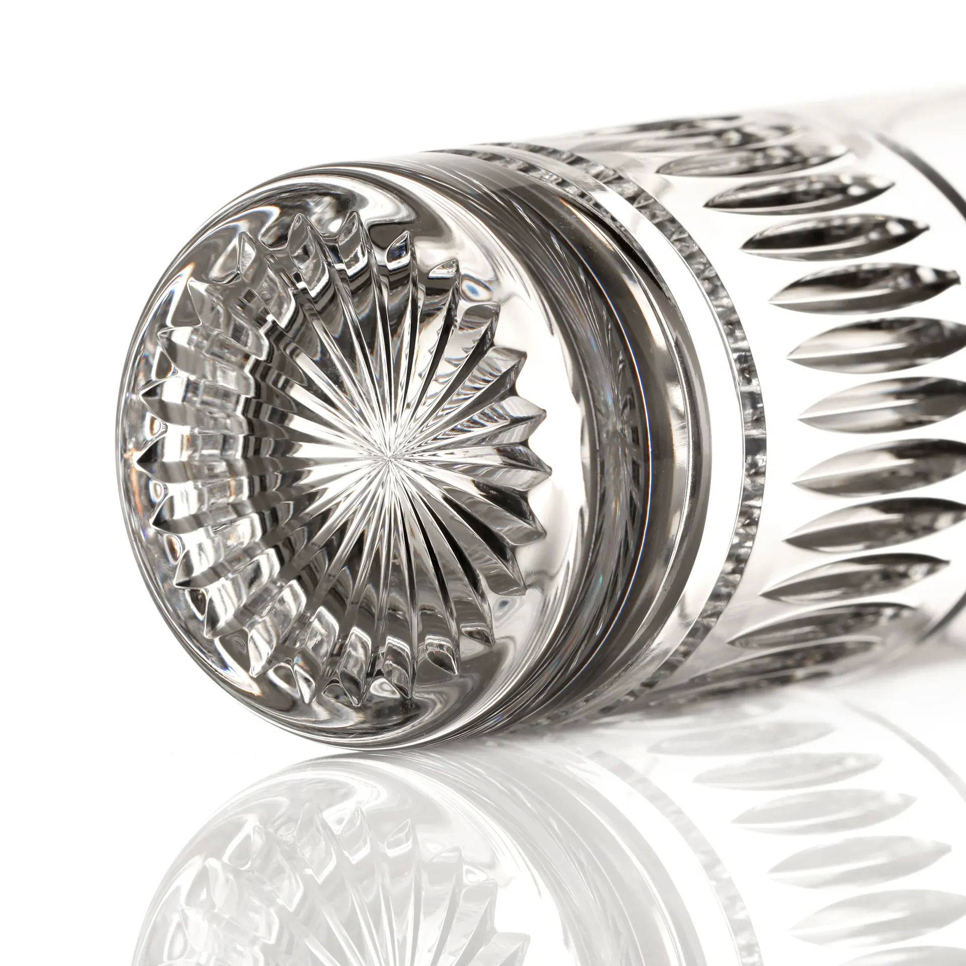 Art Deco - 2 x Highball Longdrink Glas - Handgefertigt aus Kristallglas