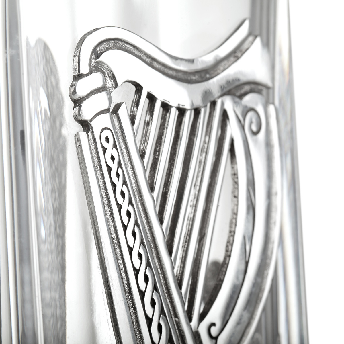 The Irish Decanter - Irische Whiskey Karaffe handgefertigt aus Glas und Zinn