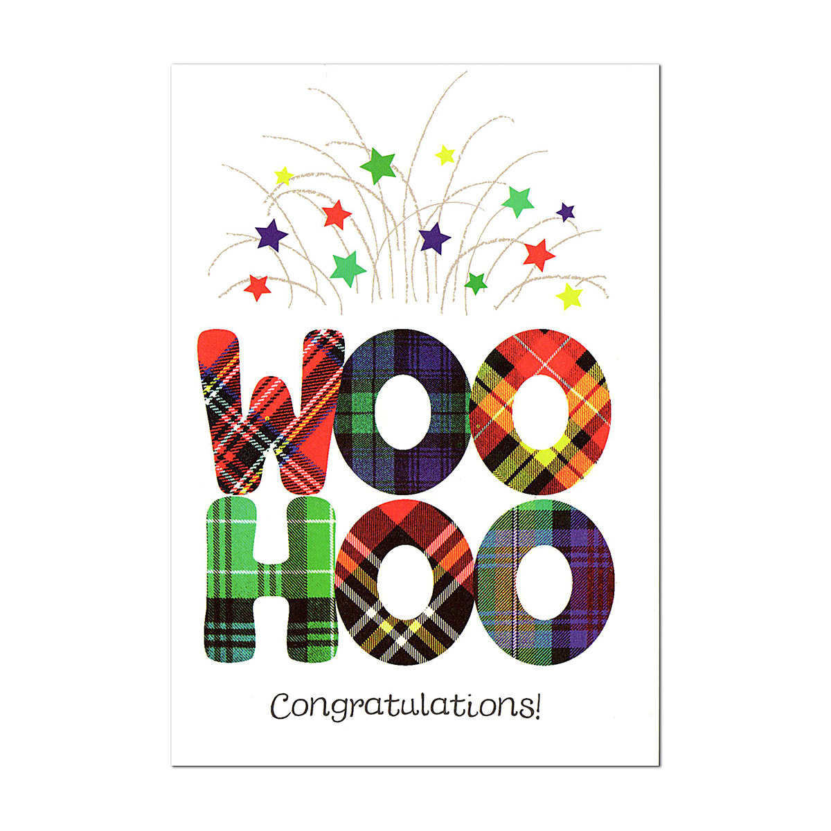 WOHOO Tartan - Glückwunschkarte aus Schottland