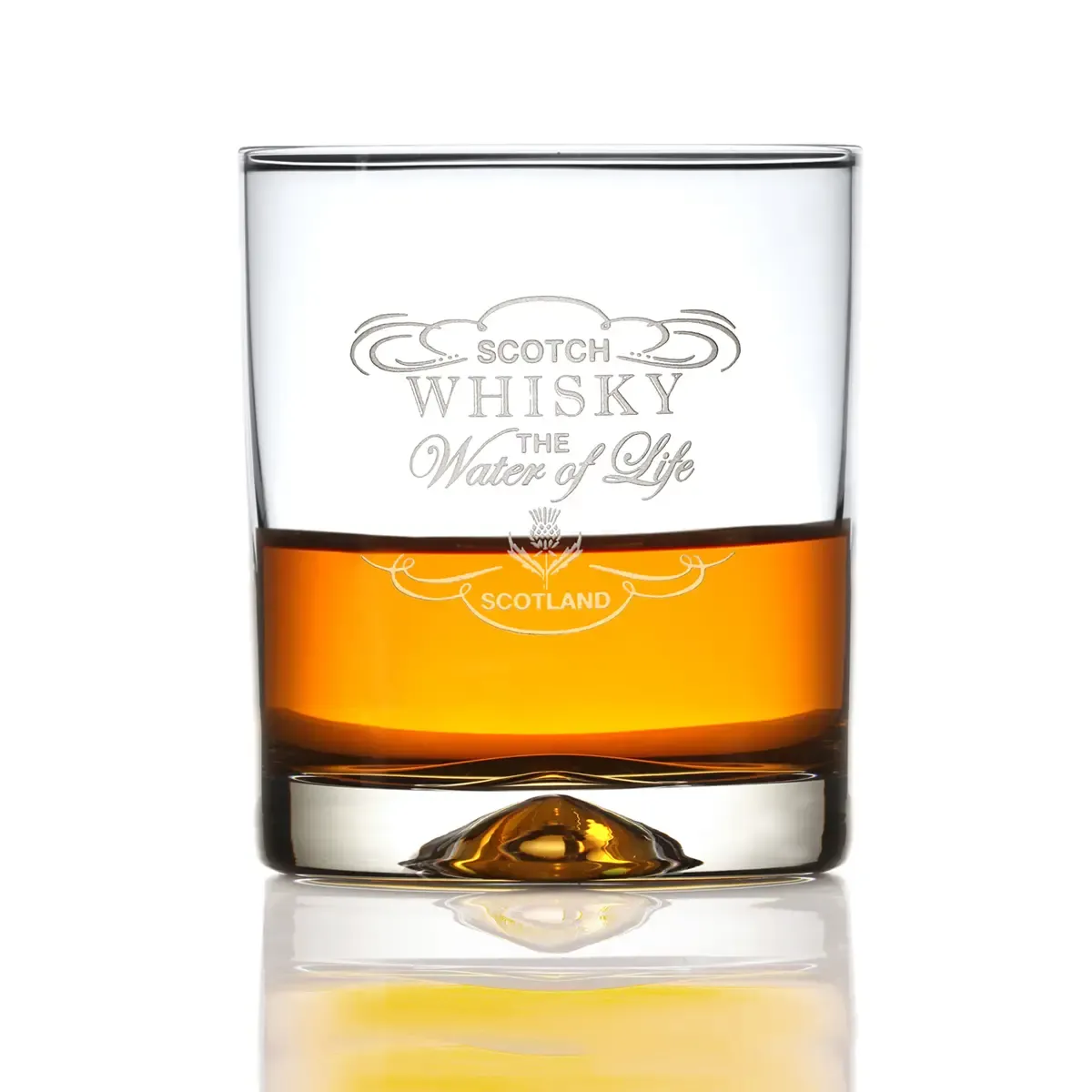 Whisky-Tumbler-Kristall-Glas-Water-of-life-Scotland-verziert-001 Water of Life - Handgefertigter Whisky Tumbler aus Kristallglas mit Gravur