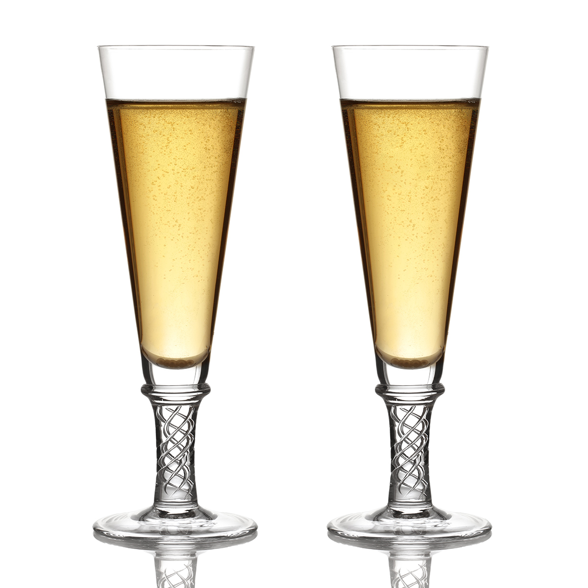 sekt-champagner-glas-kristall-crystal-009 2 Jakobiten Champagnergläser / Sektgläser - Kristallglas aus Schottland