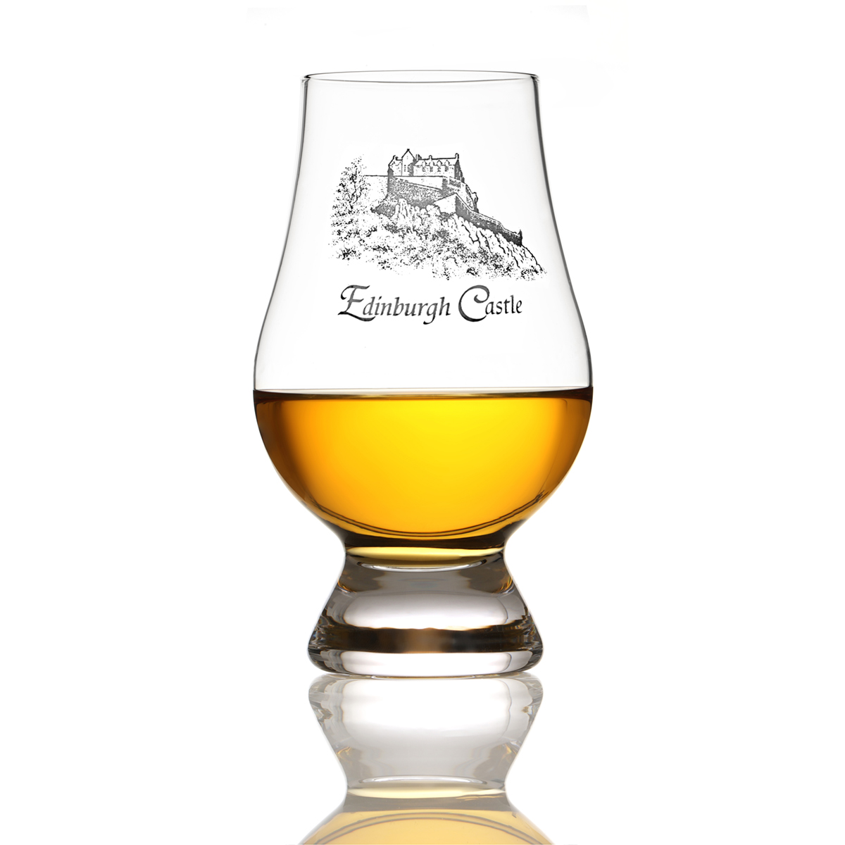 Glencairn-Whisky-Tasting-glas-edinburgh-castle-001 Glencairn Whisky Tasting Glas mit Gravur 'Edinburgh Castle'