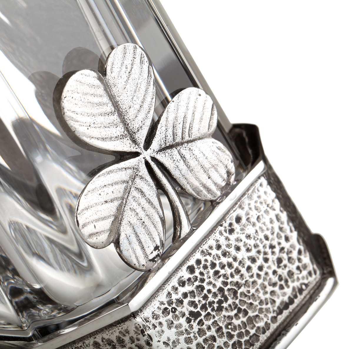 Dekanter-karaffe-Irland-Whiskey-Whisky-Silber-008 The Irish Decanter - Irische Whiskey Karaffe handgefertigt aus Glas und Zinn