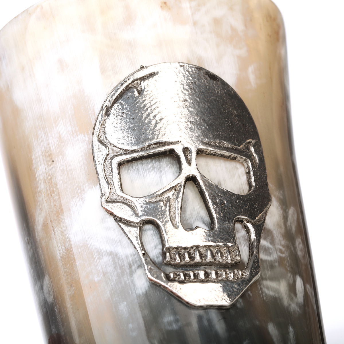 trinkhorn-wikinger-skull-totenopf-001VAwe2eTSOxbCN Totenkopf - Wikinger Hornbecher verziert - 0,3l - verziertes Rinderhorn