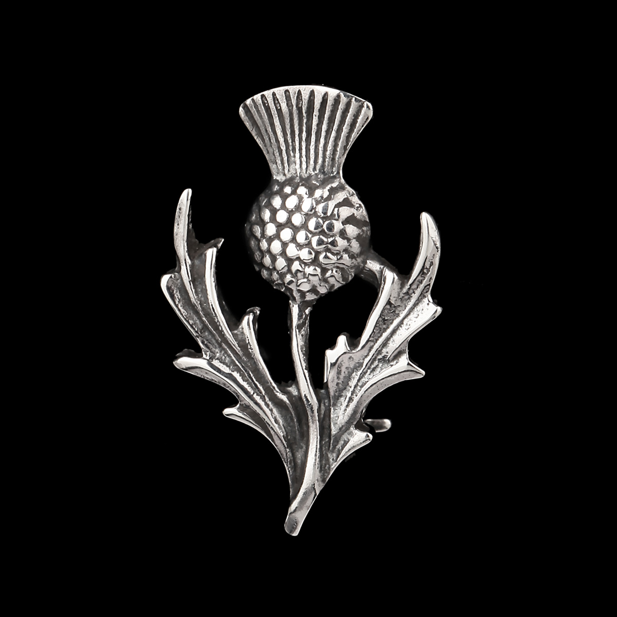 Schottische Distel Anstecknadel aus Sterling Silber - The Scottish Thistle